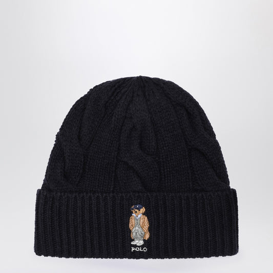 Polo Ralph Lauren Navy blue wool Polo Bear hat