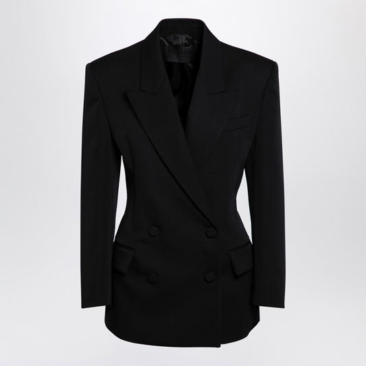 Valentino Black wool double-breasted jacket