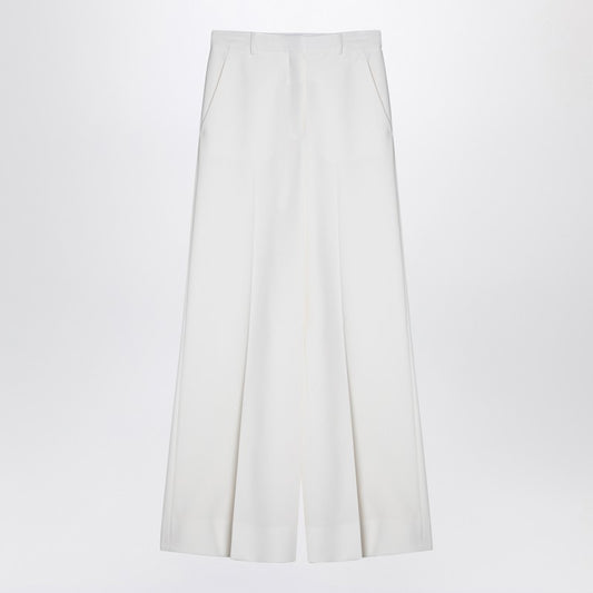 Stella McCartney Cream-coloured wool flared trousers