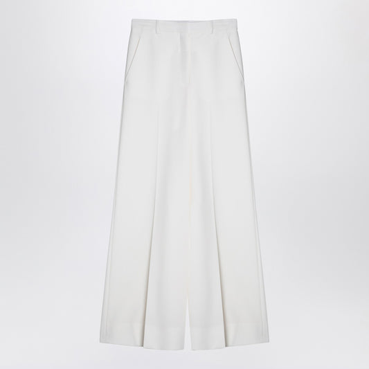 Stella McCartney Cream-coloured wool flared trousers