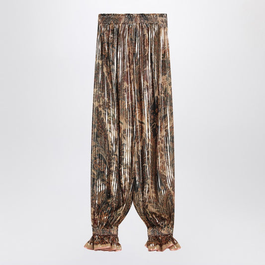 Valentino Pleated silk-blend trousers