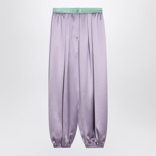 Valentino Wide lilac silk pants