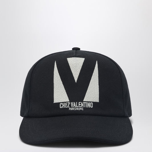 Valentino Garavani Chez Valentino black baseball cap