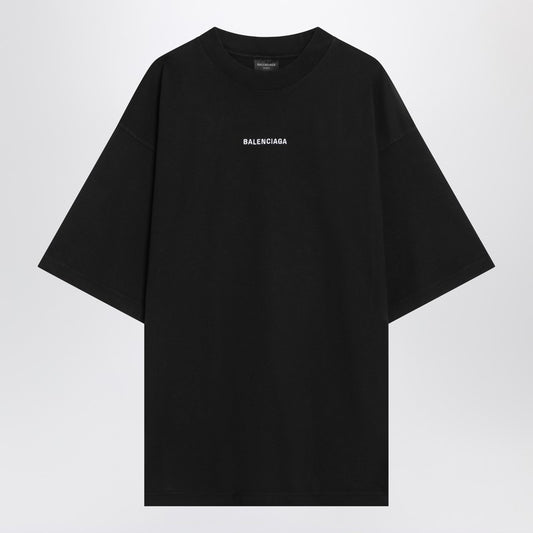 Black New Balenciaga Back Medium Fit T-shirt