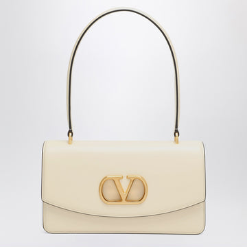 Valentino Garavani Vain bag in butter White glossy calfskin