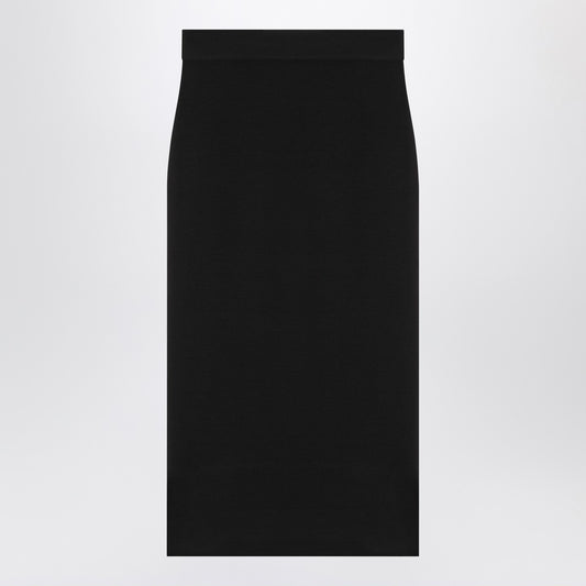 Saint Laurent Black wool pencil skirt