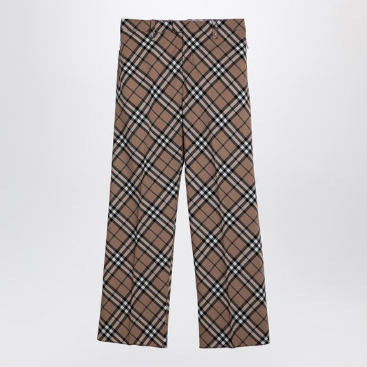 Burberry Check trousers in wool blend