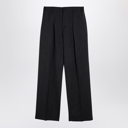 Burberry Grey wool trousers with darts