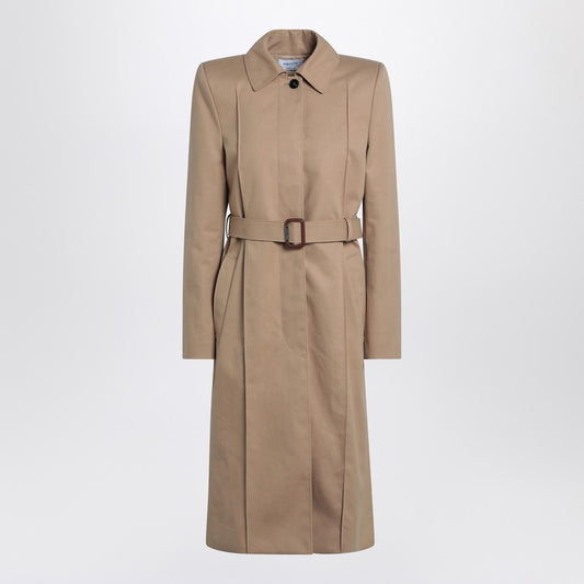 Alexander McQueen Beige trench coat with belt