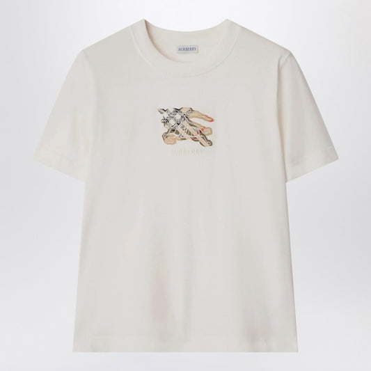 Burberry White T-shirt with EKD