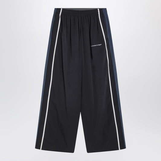 Balenciaga Black/navy blue/grey faded effect 50/50 tracksuit trousers
