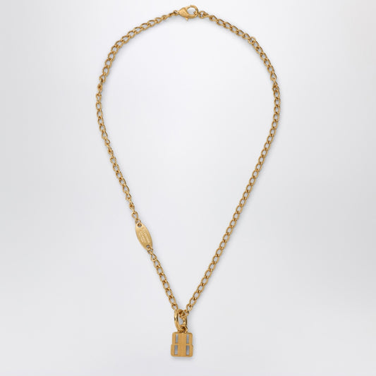 Balenciaga Nano necklace in gold brass