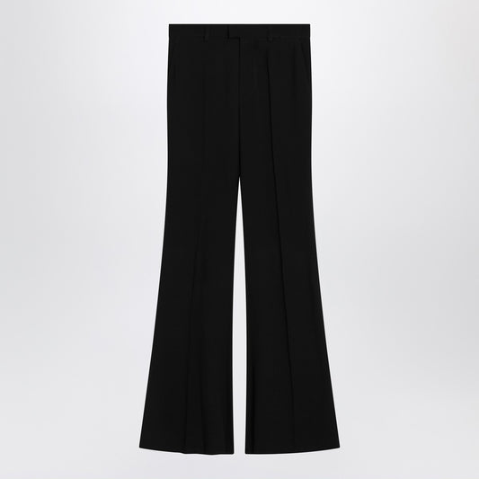 Balenciaga Black flared pants in viscose
