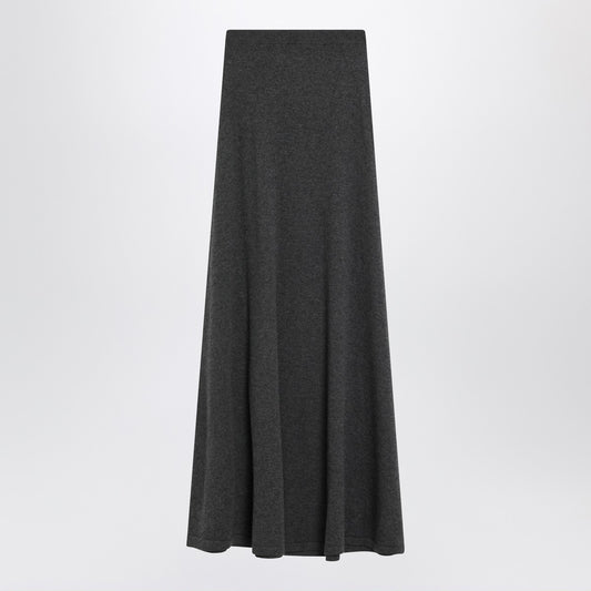 Balenciaga Long grey wool skirt