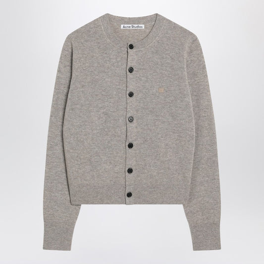 Acne Studios Grey melange yak wool cardigan