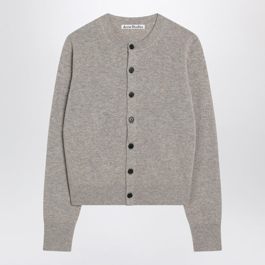 Acne Studios Grey melange yak wool cardigan