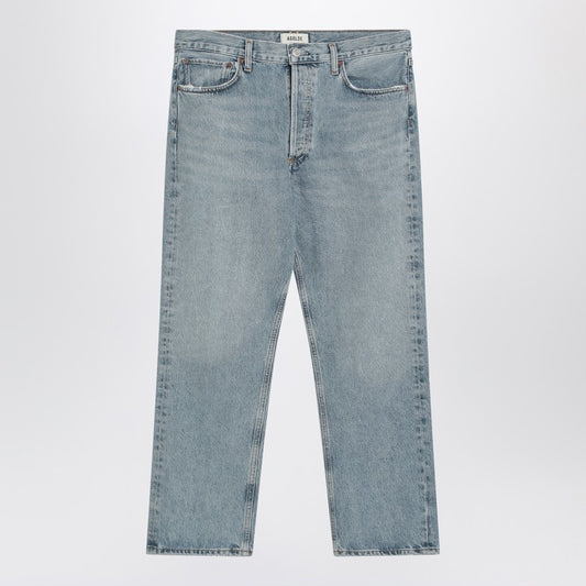 AGOLDE Light blue jeans in regenerated denim