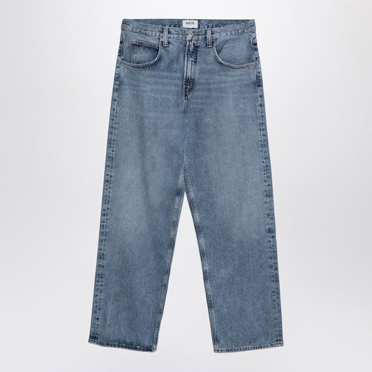 AGOLDE Light blue baggy jeans in organic denim