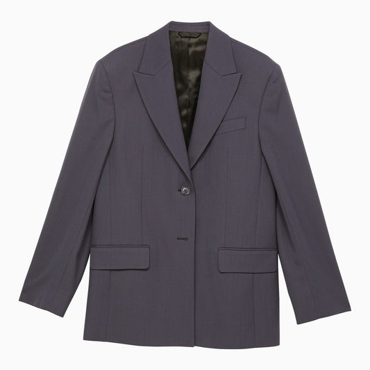 Acne Studios Blue single-breasted jacket in wool blend