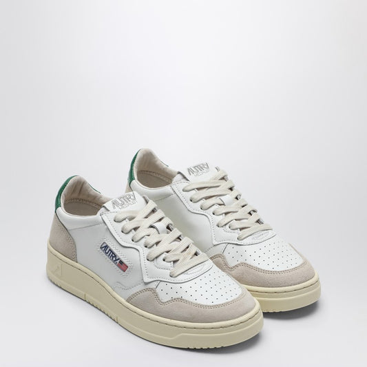 AUTRY Medalist sneakers in white/green leather and suede