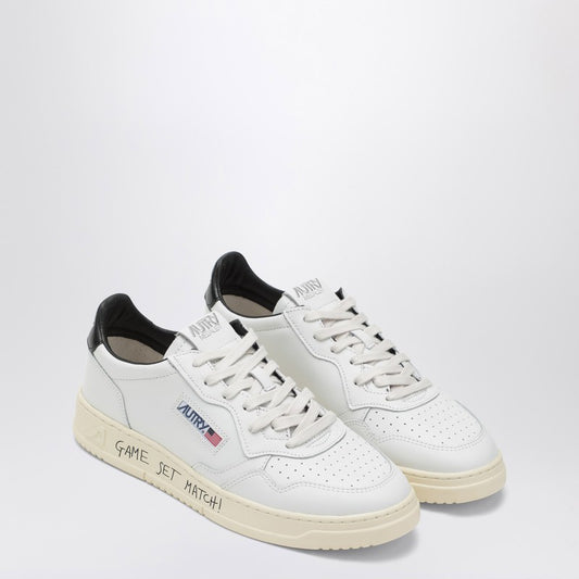 AUTRY Medalist trainer in white/black leather and suede