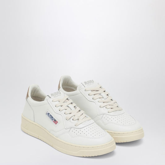 AUTRY Medalist white/gold leather trainer