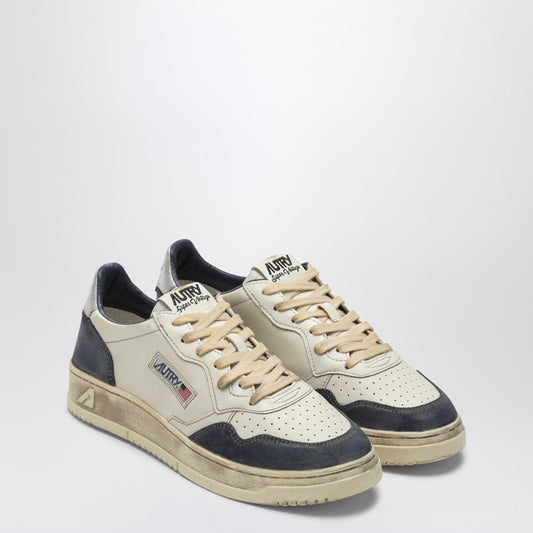 AUTRY Medalist Low Super Vintage Sneakers in blue/silver