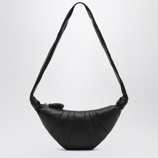 LEMAIRE Small Croissant bag in black leather