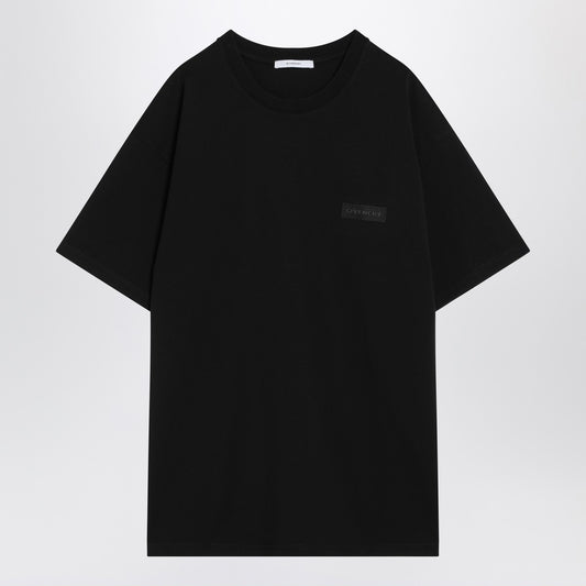 Givenchy Black cotton T-shirt with logo patch