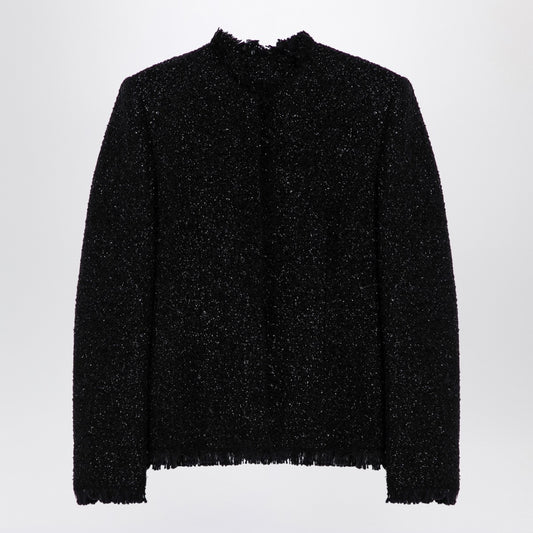 Givenchy Black tweed and lurex jacket