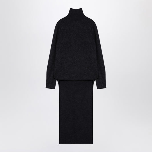 Givenchy Dark grey turtleneck with drawstring