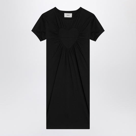 Coperni Black mini dress with heart