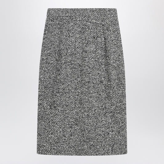 Dolce & Gabbana Dolce&Gabbana Pencil skirt in speckled wool blend
