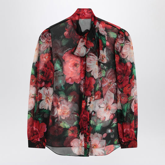 Dolce & Gabbana Dolce&Gabbana Shirt with bow in chiffon with Floral print