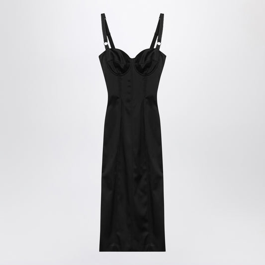 Dolce & Gabbana Dolce&Gabbana Black satin bustier dress