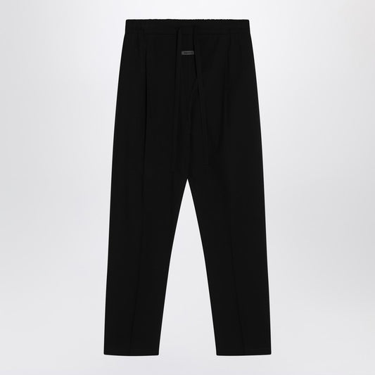 Fear of God Black cotton and wool trousers
