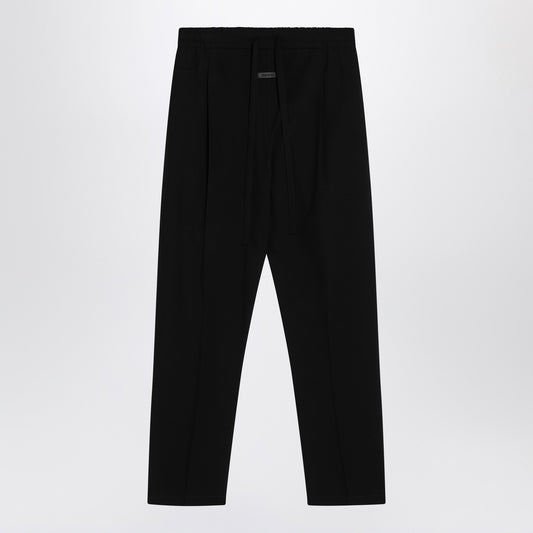 Fear of God Black cotton and wool trousers