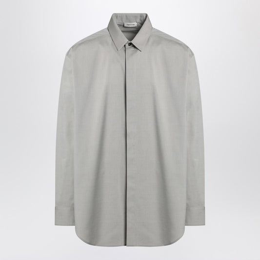 Fear of God Grey dove grey mélange cotton shirt