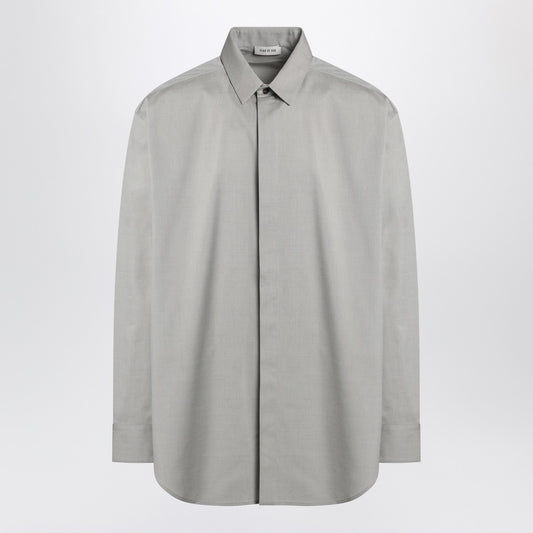Fear of God Grey dove grey mélange cotton shirt