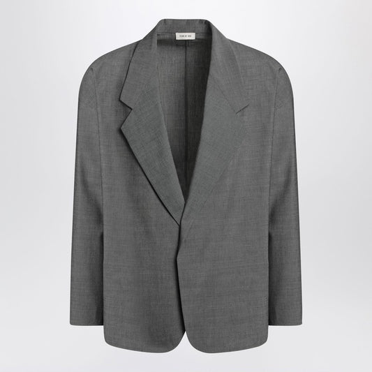 Fear of God Gray single-breasted jacket in cotton and wool