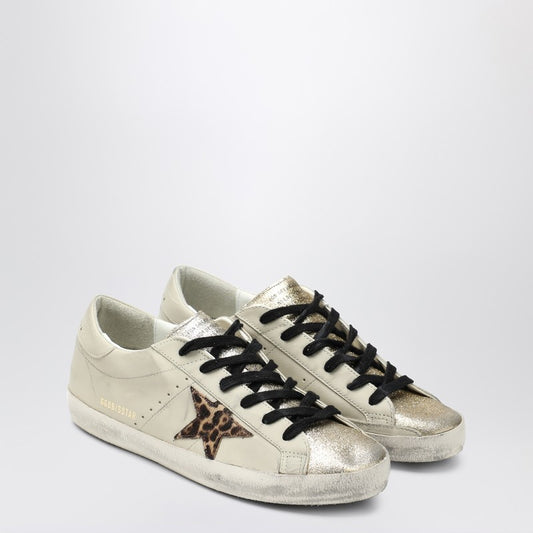 Golden Goose Light beige/animalier Super-Star sneaker