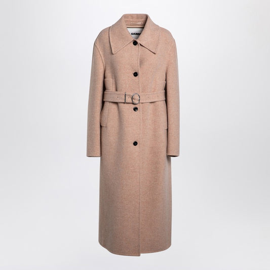 Jil Sander Pink granite wool coat