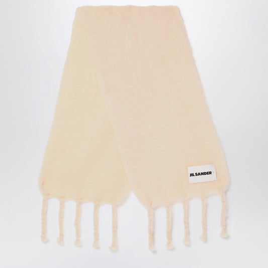 Jil Sander Pale pink mohair blend scarf