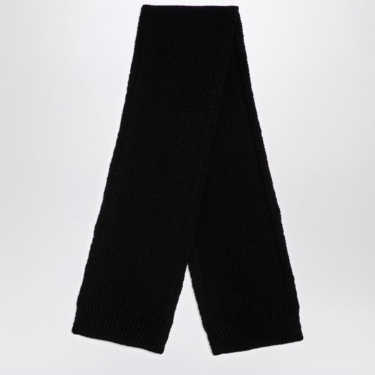 Jil Sander Black wool scarf