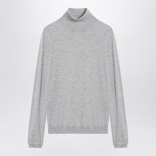 Brunello Cucinelli Light grey turtleneck in cashmere blend