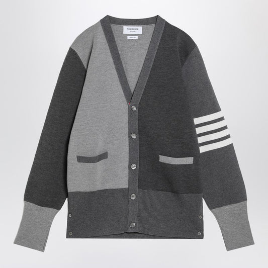Thom Browne Gray cardigan in virgin wool