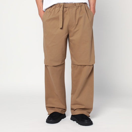 DARKPARK Tobacco-coloured Jordan wide leg trousers