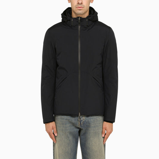 HERNO Blue padded nylon parka