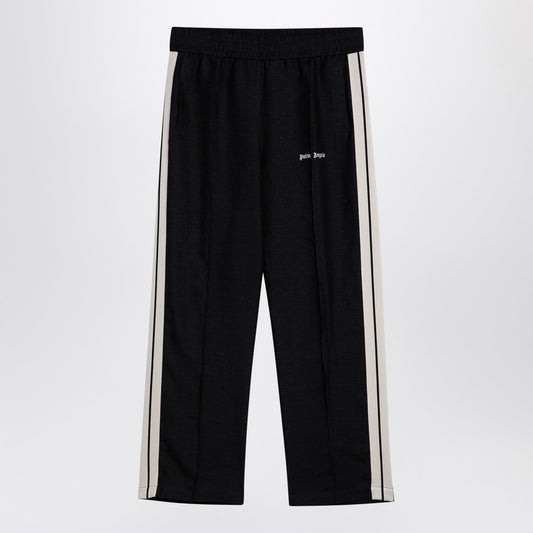 Palm Angels Anthracite grey linen sports trousers