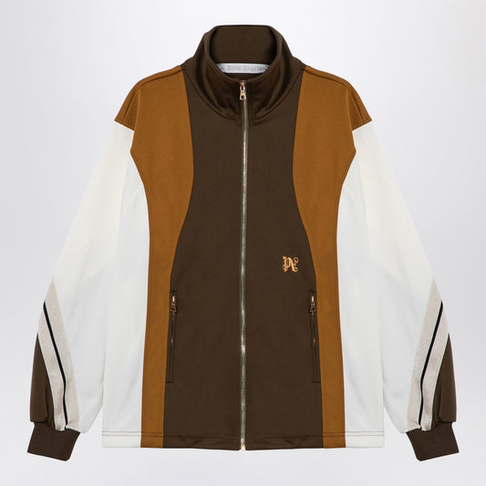 Palm Angels Sweatshirt over colour-block brown/ochre